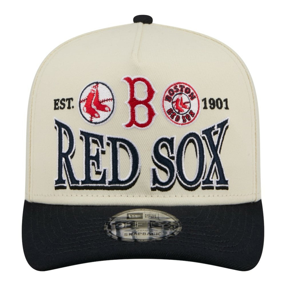 Boston Red Sox New Era Throwback Tri-Hit A-Frame 9FIFTY Adjustable Hat Online
