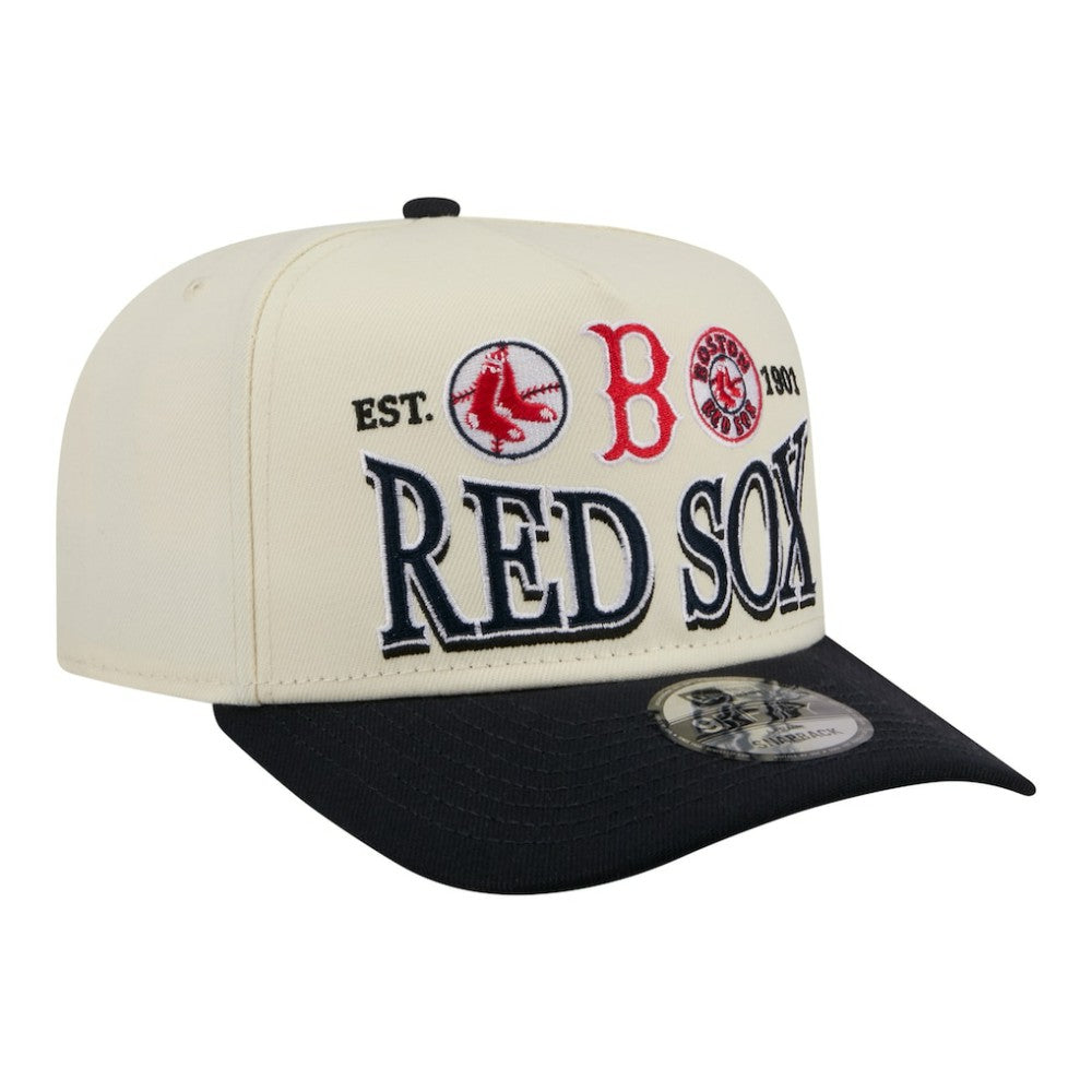 Boston Red Sox New Era Throwback Tri-Hit A-Frame 9FIFTY Adjustable Hat Online