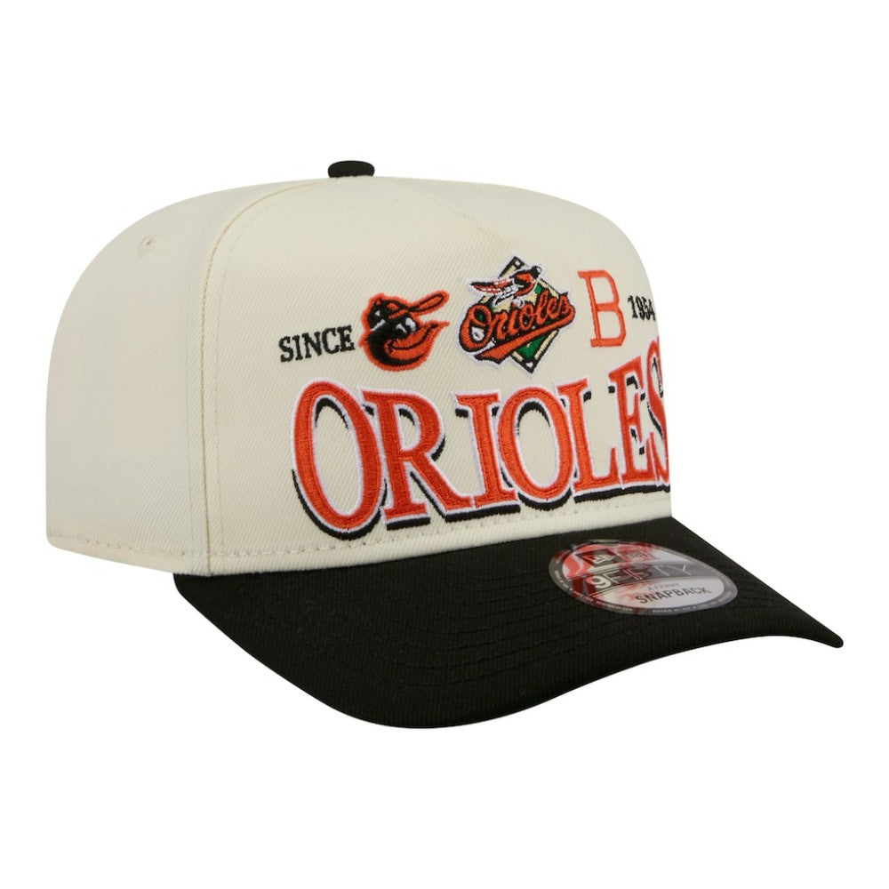 Baltimore Orioles New Era Throwback Tri-Hit A-Frame 9FIFTY Adjustable Hat Discount