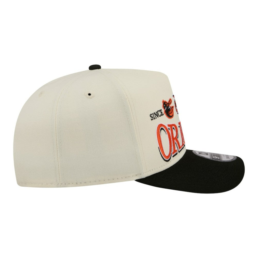 Baltimore Orioles New Era Throwback Tri-Hit A-Frame 9FIFTY Adjustable Hat Discount