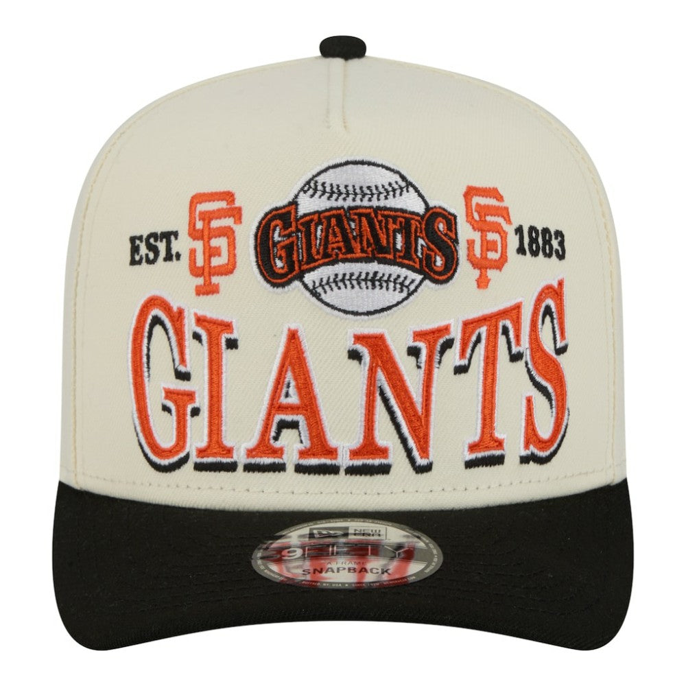 San Francisco Giants New Era Throwback Tri-Hit A-Frame 9FIFTY Adjustable Hat Discount