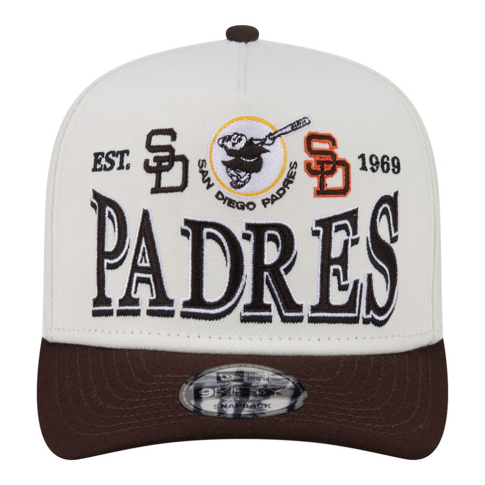 San Diego Padres New Era Throwback Tri-Hit A-Frame 9FIFTY Adjustable Hat Sale