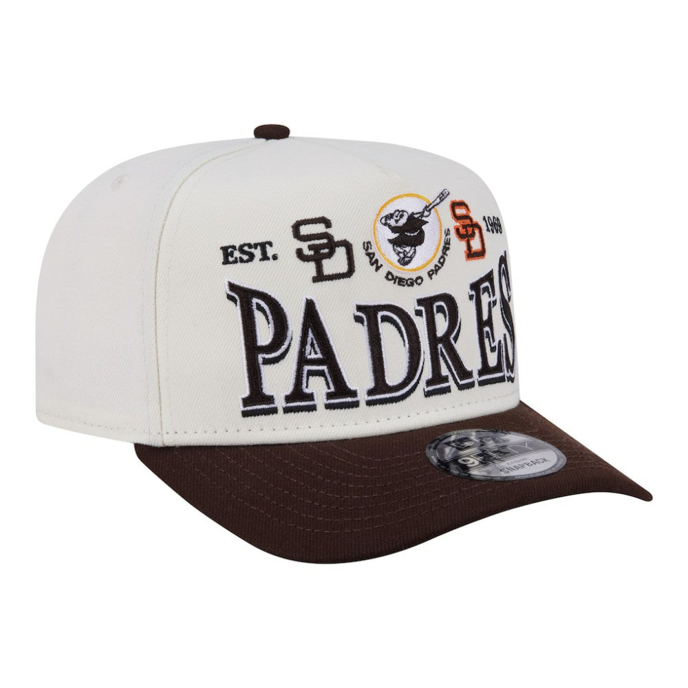 San Diego Padres New Era Throwback Tri-Hit A-Frame 9FIFTY Adjustable Hat Sale