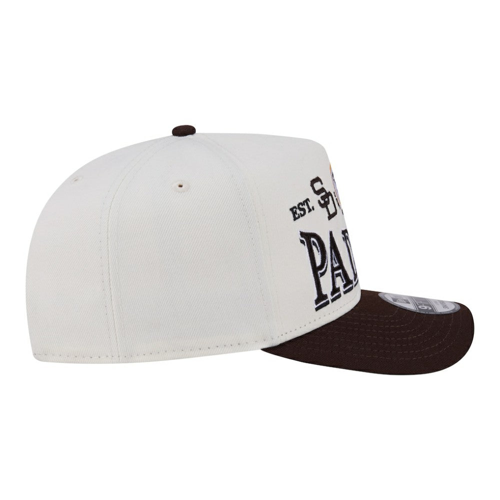 San Diego Padres New Era Throwback Tri-Hit A-Frame 9FIFTY Adjustable Hat Sale