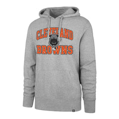 Cleveland Browns '47 Dawg Pound XL Velocity Headline Pullover Hoodie - Gray - 47 brand