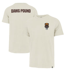 Cleveland Browns '47 Dawg Pound XL Backer Franklin T-Shirt - Cream - 47 brand