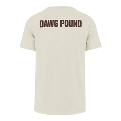 Cleveland Browns '47 Dawg Pound XL Backer Franklin T-Shirt - Cream - 47 brand