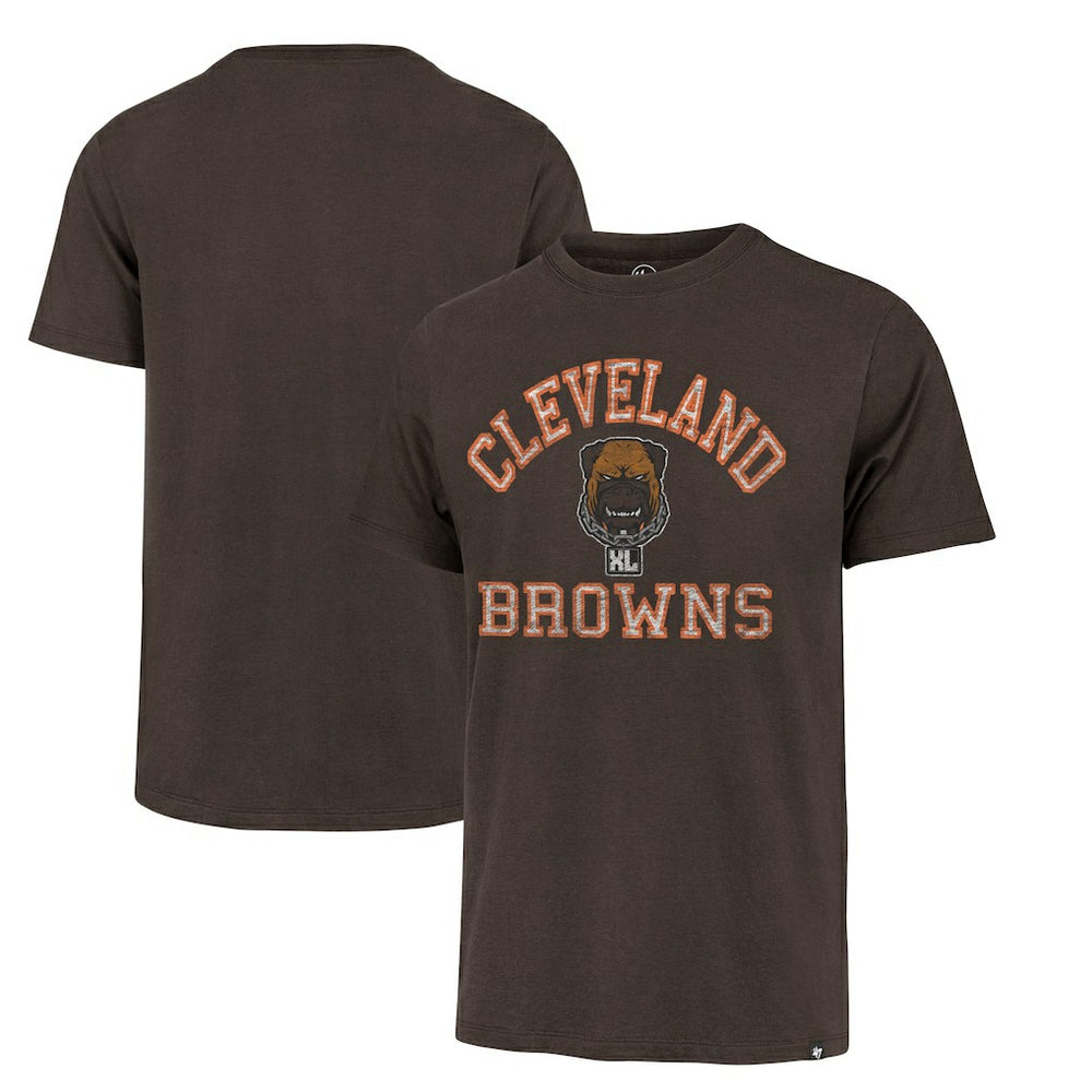 Cleveland Browns '47 Dawg Pound XL All Day Franklin T-Shirt - Brown - 47 brand
