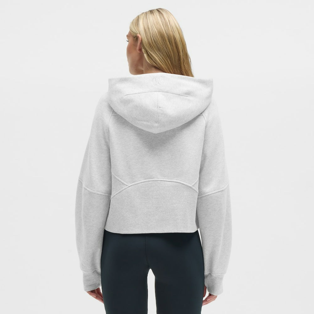 Baltimore Ravens lululemon Women's Scuba Oversized Half-Zip Hoodie - Heathered Core Ultra Light Grey - NFL