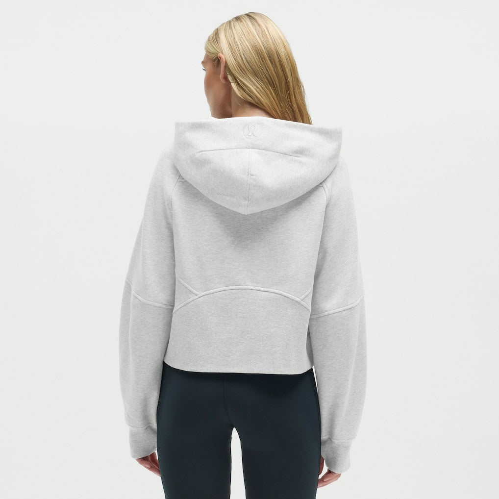 Cleveland Browns lululemon Women's Scuba Oversized Half-Zip Hoodie - Heathered Core Ultra Light Grey - NFL