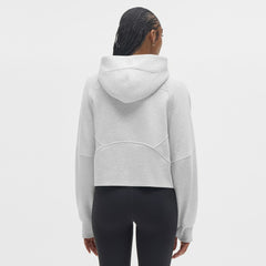 Miami Dolphins lululemon Women's Scuba Oversized Half-Zip Hoodie - Heathered Core Ultra Light Grey - NFL