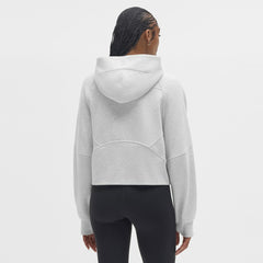 Philadelphia Eagles lululemon Women's Scuba Oversized Half-Zip Hoodie - Heathered Core Ultra Light Grey - NFL