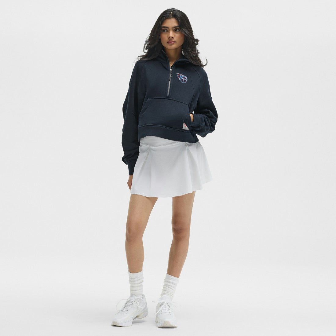 Tennessee Titans lululemon Women's Scuba Oversized Half-Zip Hoodie - True Navy - NFL