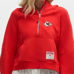 Kansas City Chiefs lululemon Women's Scuba Oversized Half-Zip Hoodie - True Red - NFL