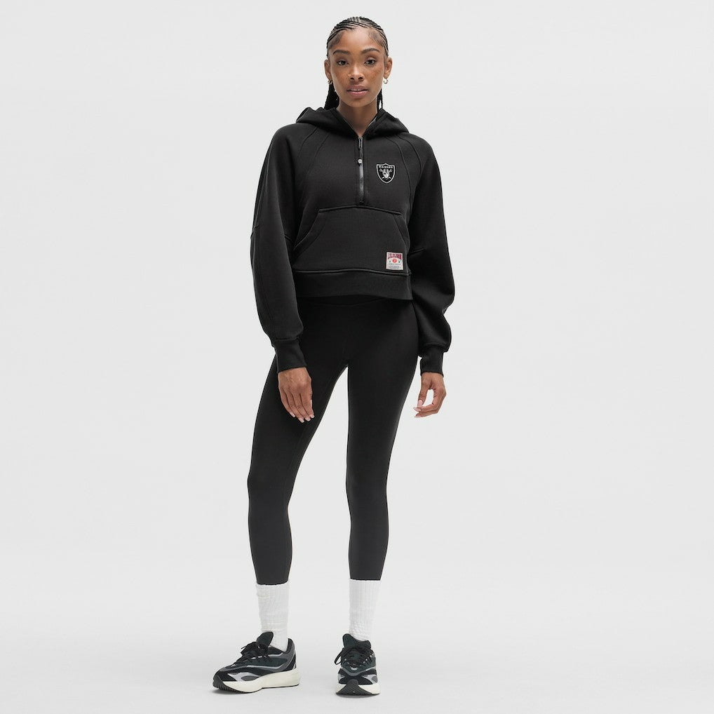 Las Vegas Raiders lululemon Women's Scuba Oversized Half-Zip Hoodie - Black - NFL