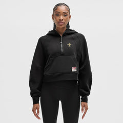 New Orleans Saints lululemon Women's Scuba Oversized Half-Zip Hoodie - Black - NFL
