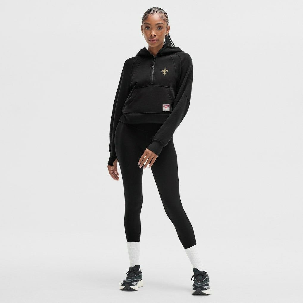 New Orleans Saints lululemon Women's Scuba Oversized Half-Zip Hoodie - Black - NFL