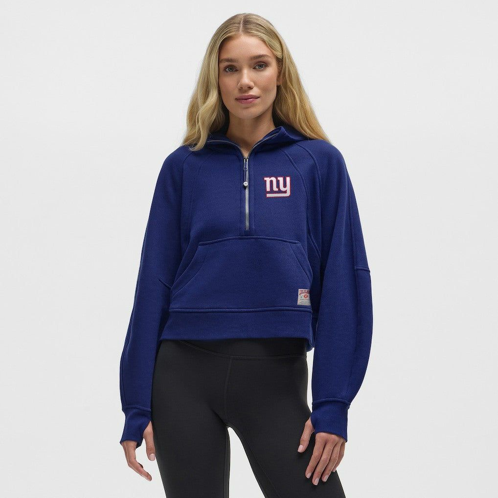 New York Giants lululemon Women's Scuba Oversized Half-Zip Hoodie - Larkspur - NFL