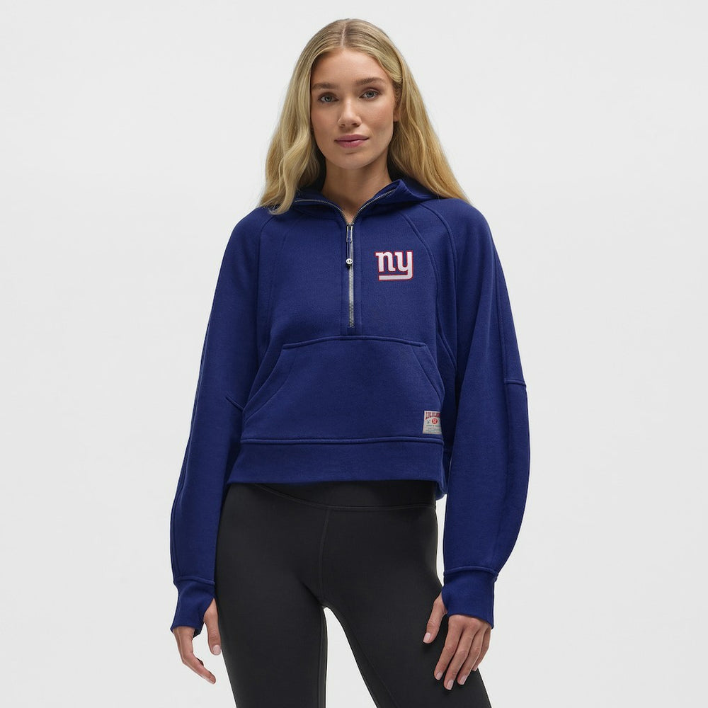 New York Giants lululemon Women's Scuba Oversized Half-Zip Hoodie - Larkspur - NFL