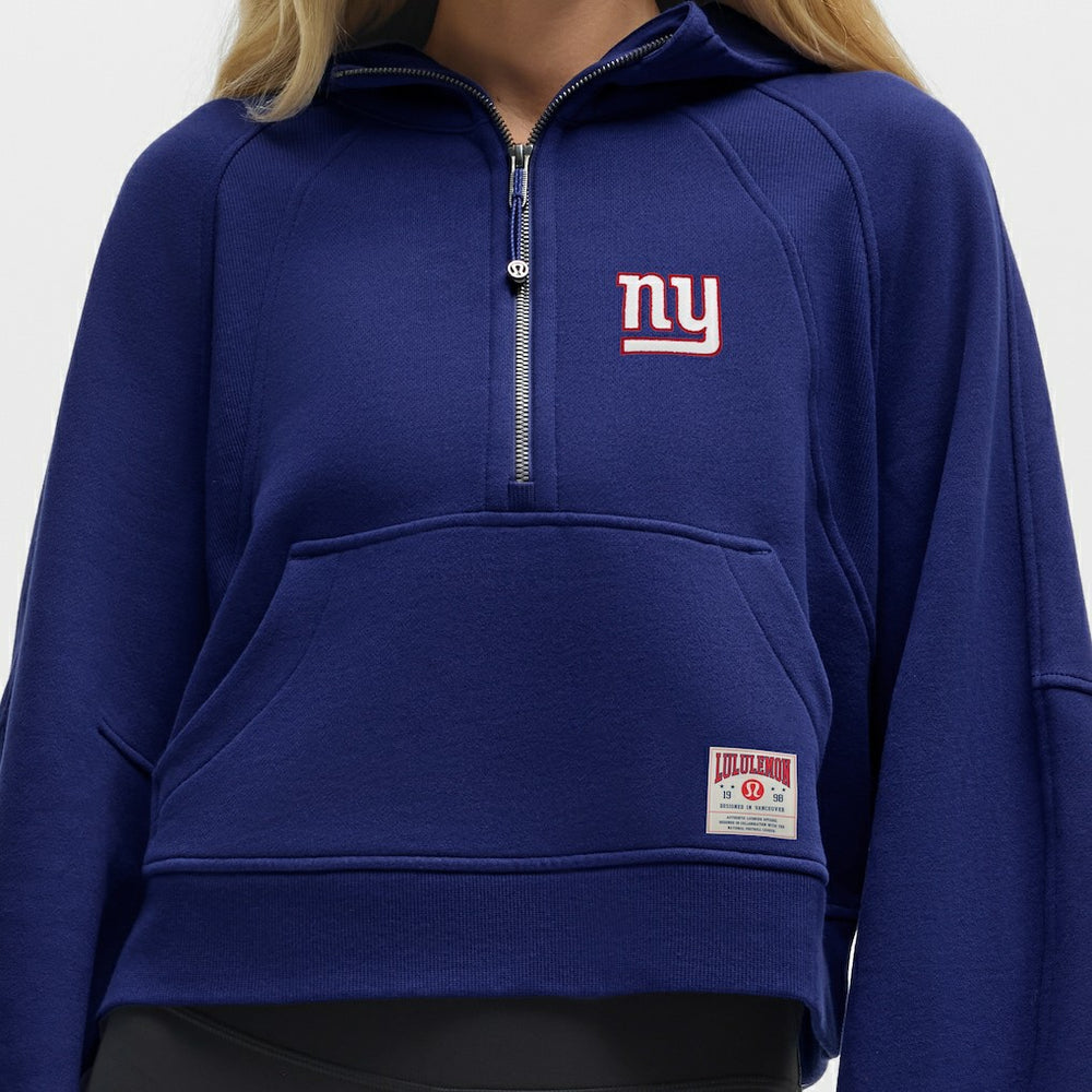 New York Giants lululemon Women's Scuba Oversized Half-Zip Hoodie - Larkspur - NFL