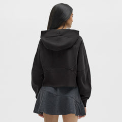 Pittsburgh Steelers lululemon Women's Scuba Oversized Half-Zip Hoodie - Black - NFL