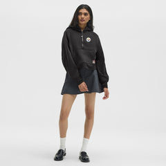 Pittsburgh Steelers lululemon Women's Scuba Oversized Half-Zip Hoodie - Black - NFL