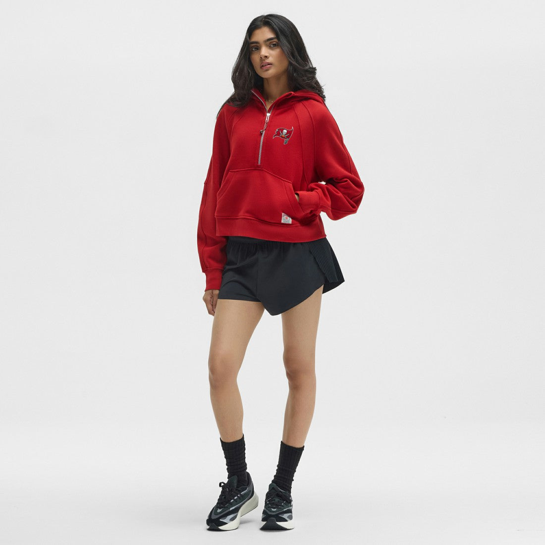 Tampa Bay Buccaneers lululemon Women's Scuba Oversized Half-Zip Hoodie - College Crimson - NFL