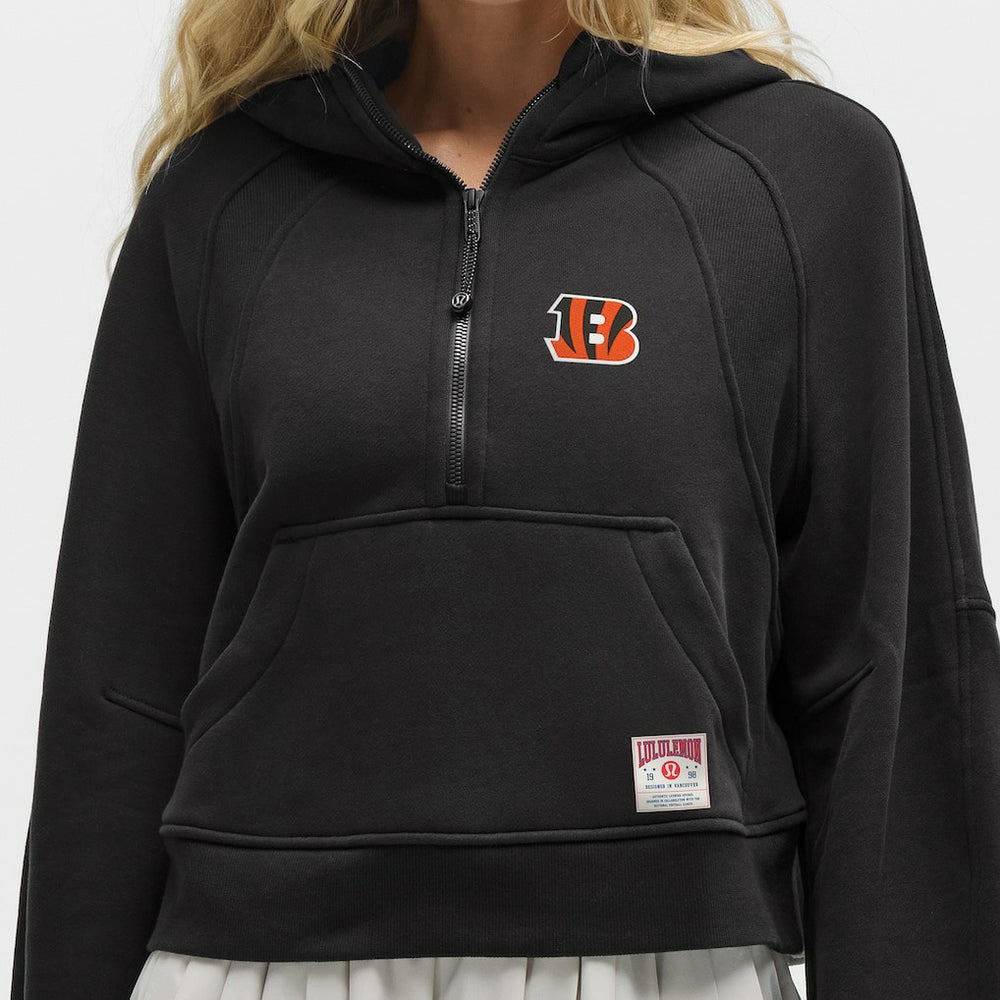 Cincinnati Bengals lululemon Women's Scuba Oversized Half-Zip Hoodie - Black - NFL