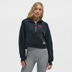 Chicago Bears lululemon Women's Scuba Oversized Half-Zip Hoodie - True Navy - NFL