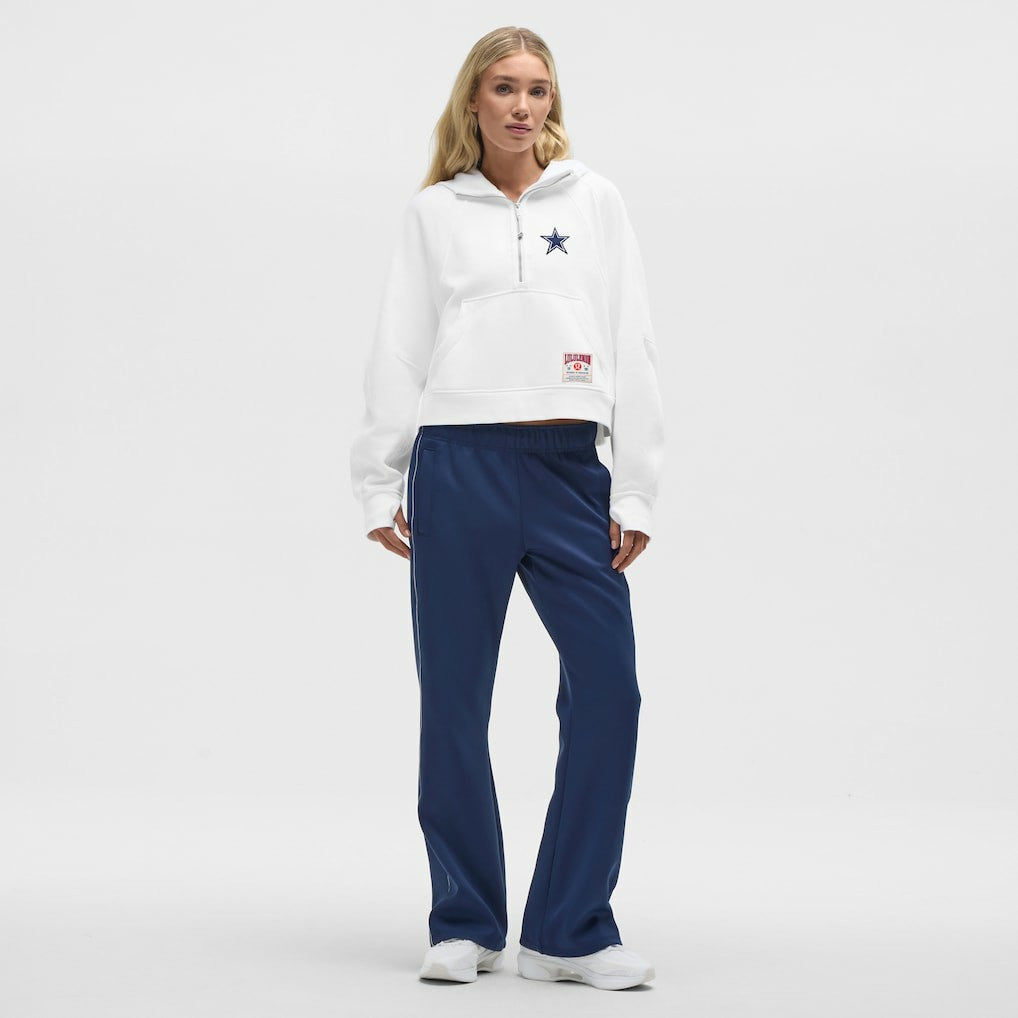 Dallas Cowboys lululemon Women's Scuba Oversized Half-Zip Hoodie - White - NFL