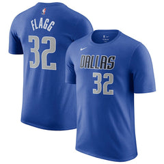 Nike Cooper Flagg Dallas Mavericks 2025 NBA Draft Icon Name & Number T-Shirt Blue