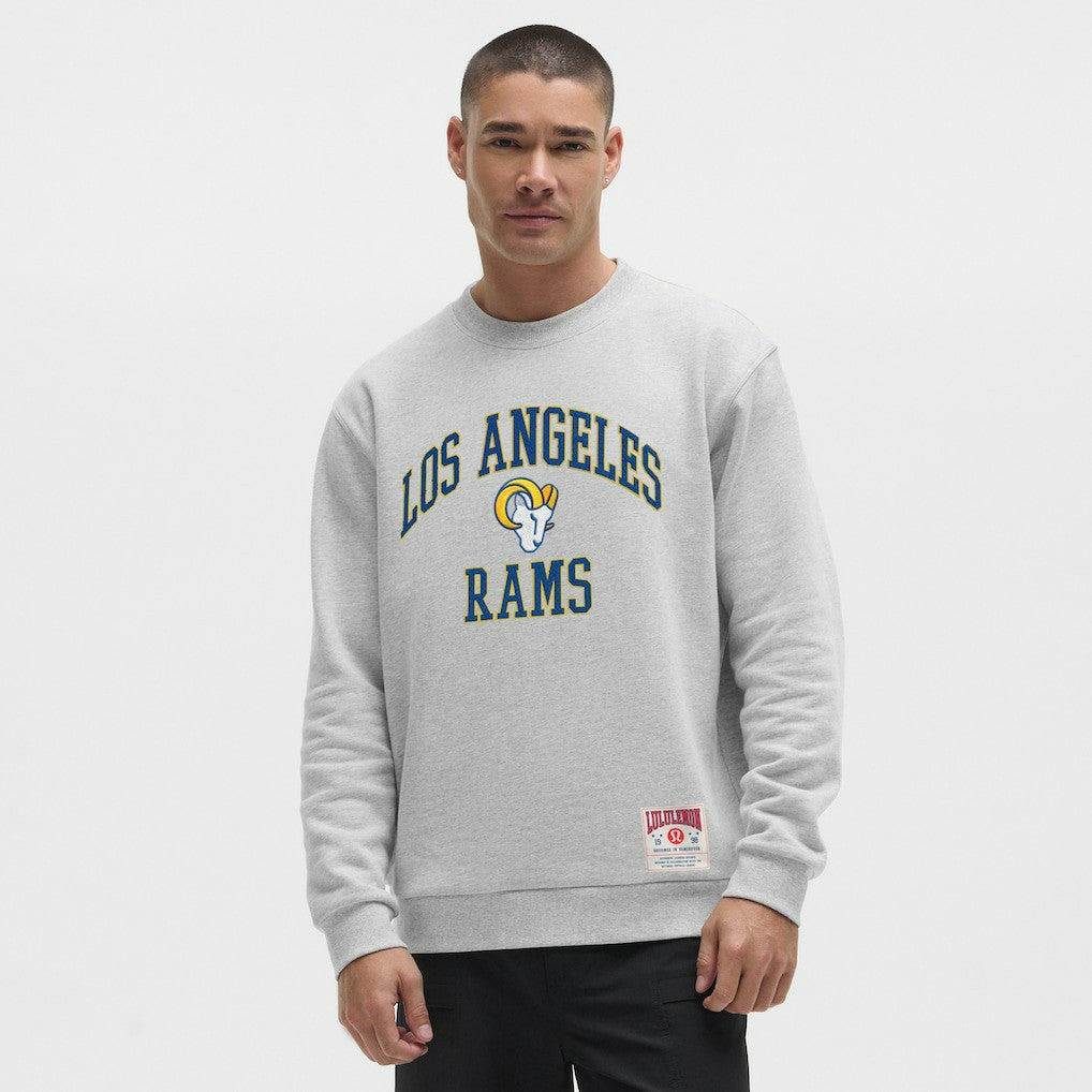 Los Angeles Rams lululemon Steady State Sweatshirt - Heathered Silver Drop - NFL