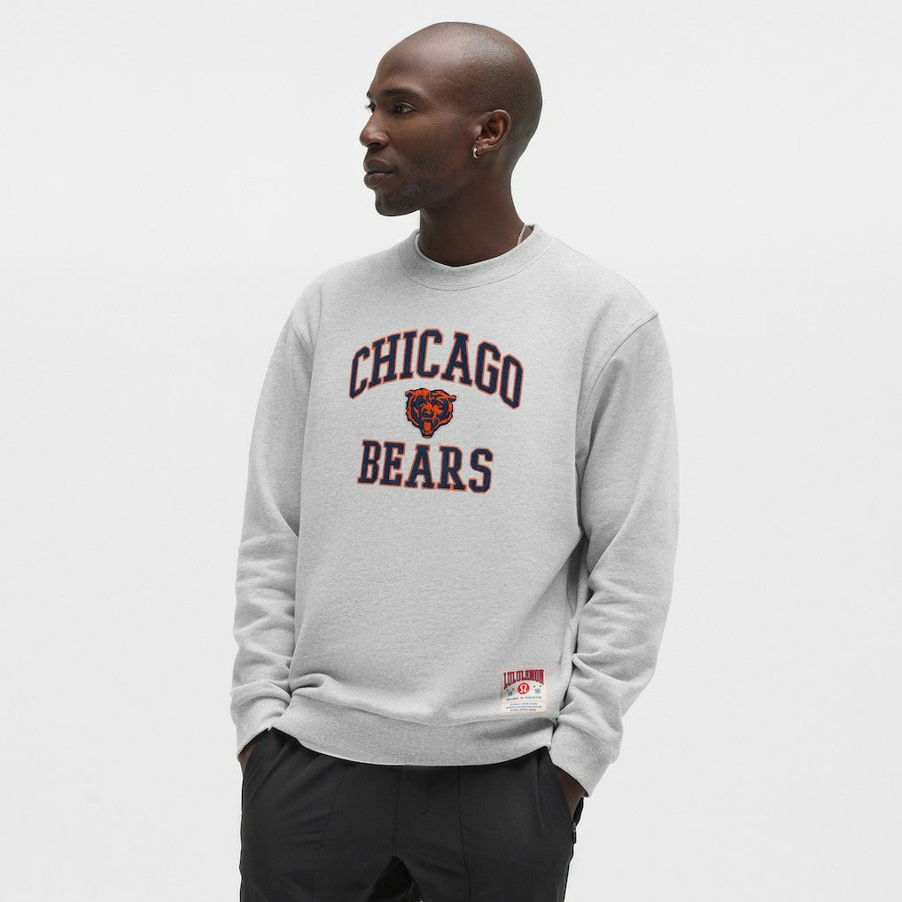 Chicago Bears lululemon Steady State Sweatshirt - Heathered Silver Drop - NFL