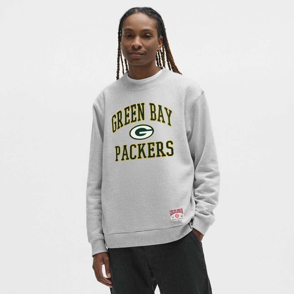 Green Bay Packers lululemon Steady State Sweatshirt - Heathered Silver Drop - NFL