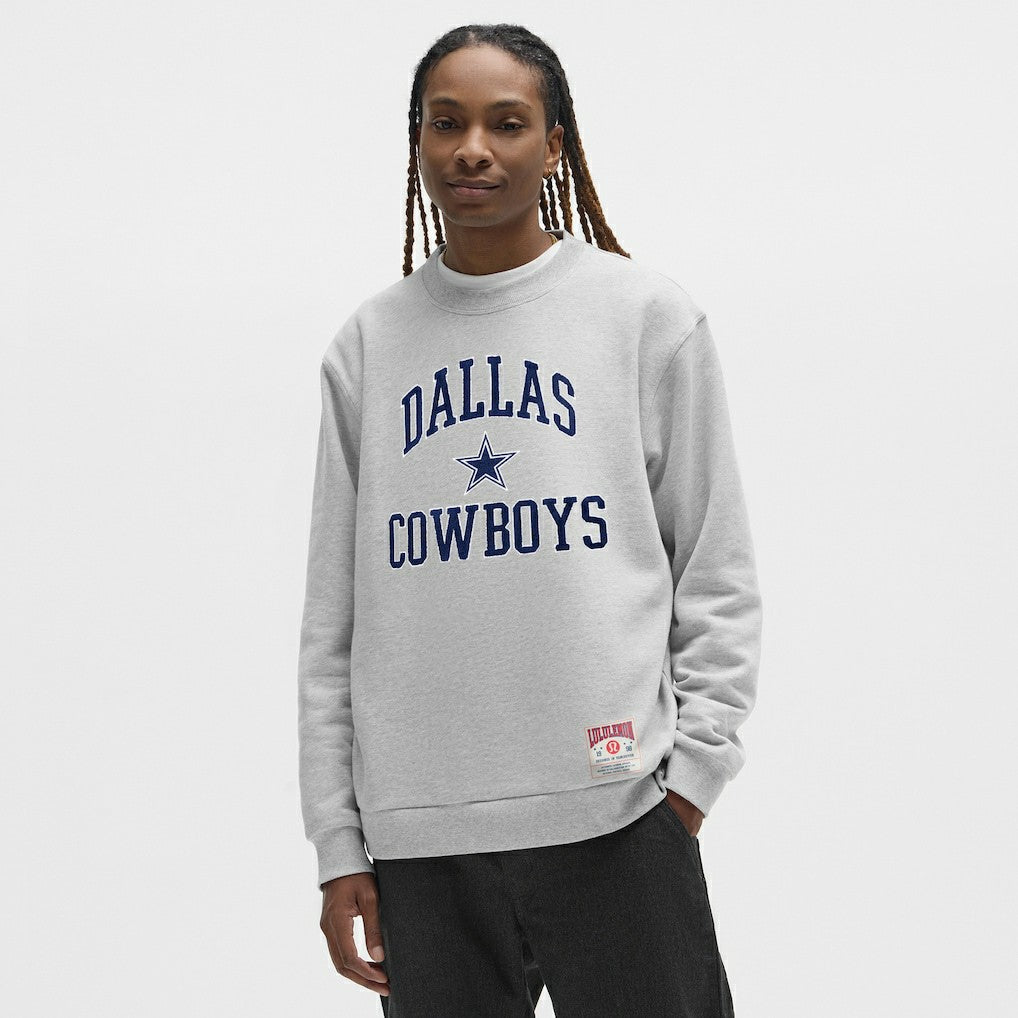 Dallas Cowboys lululemon Steady State Sweatshirt - Heathered Silver Drop - NFL