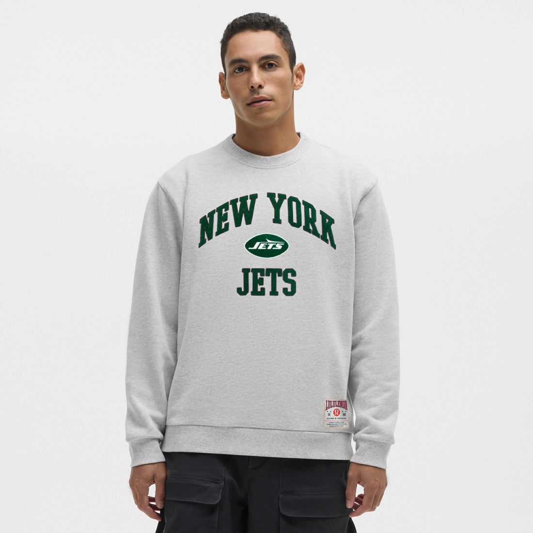 New York Jets lululemon Steady State Sweatshirt - Heathered Silver Drop - NFL