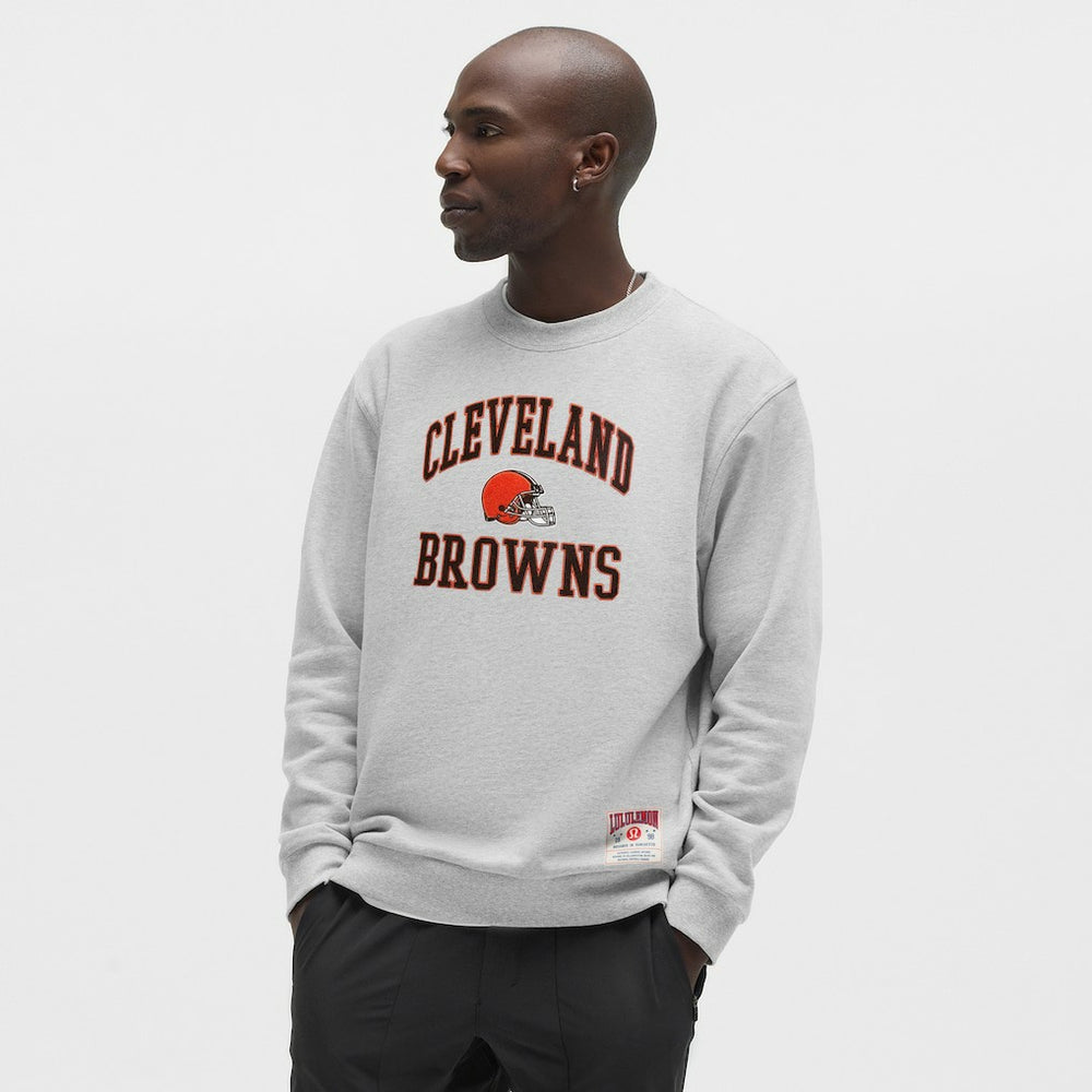 Cleveland Browns lululemon Steady State Sweatshirt - Heathered Silver Drop - NFL