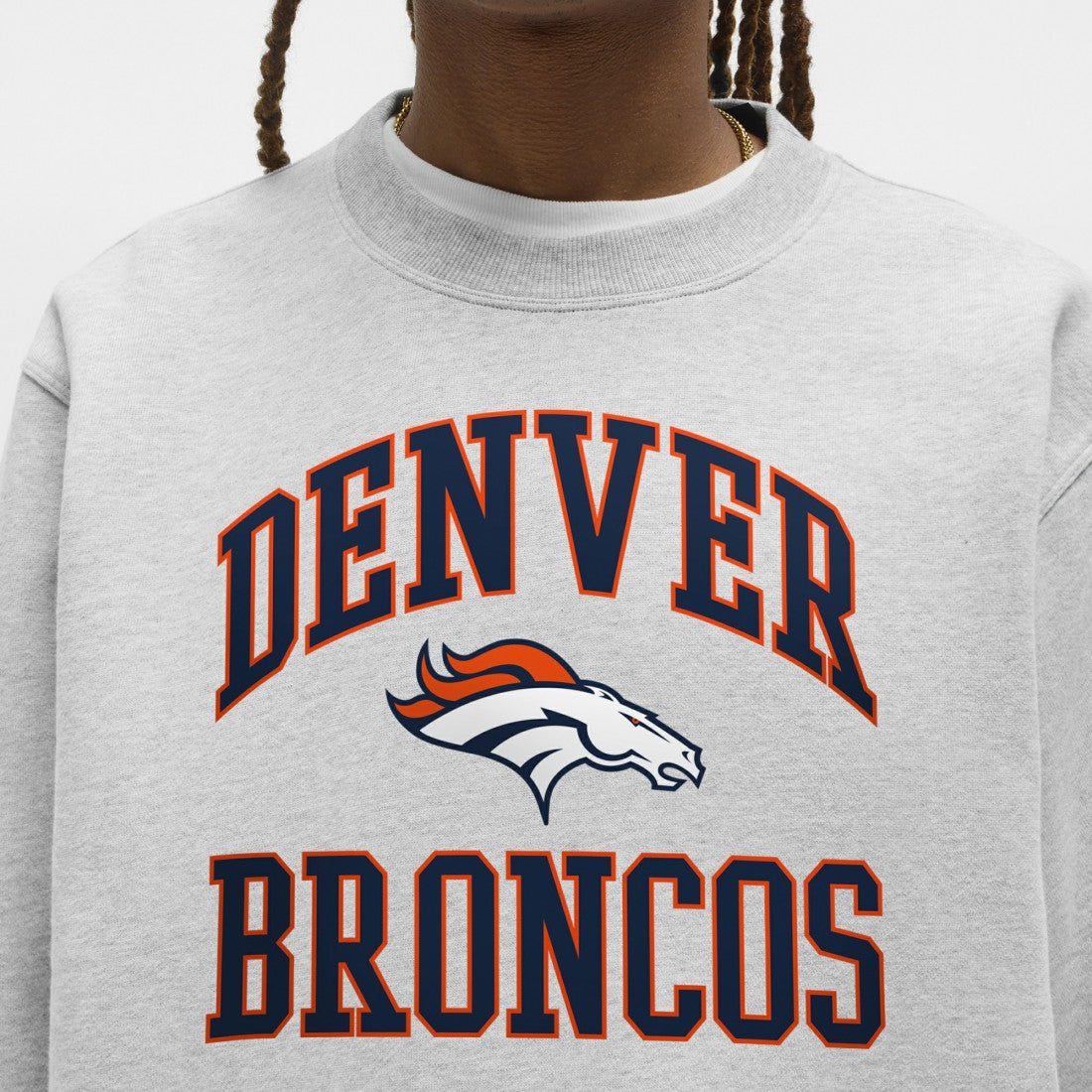 Denver Broncos lululemon Steady State Sweatshirt - Heathered Silver Drop - NFL