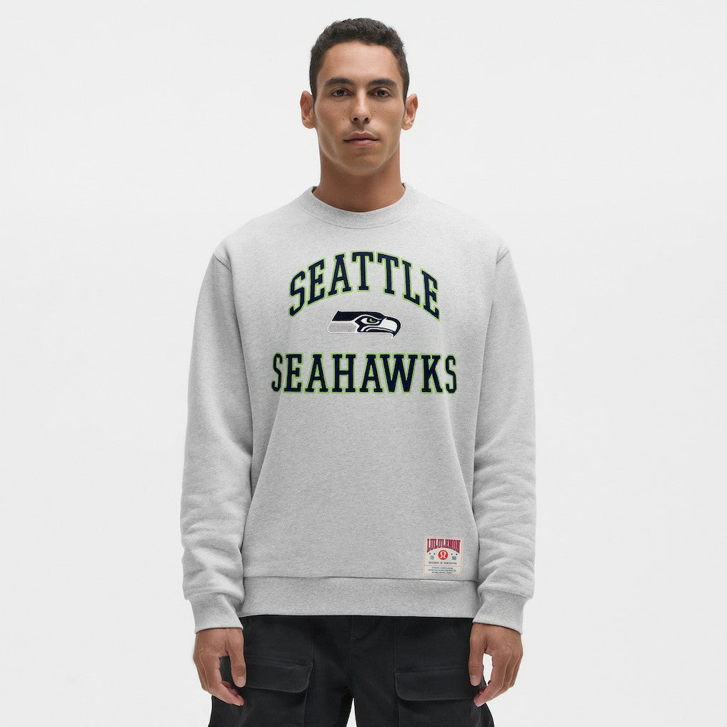 Seattle Seahawks lululemon Steady State Sweatshirt - Heathered Silver Drop - NFL