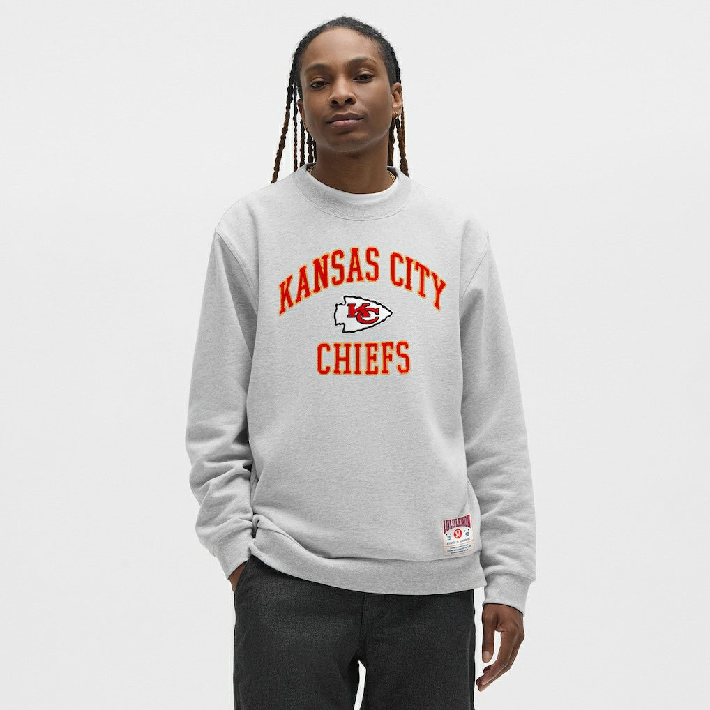 Kansas City Chiefs lululemon Steady State Sweatshirt - Heathered Silver Drop - NFL