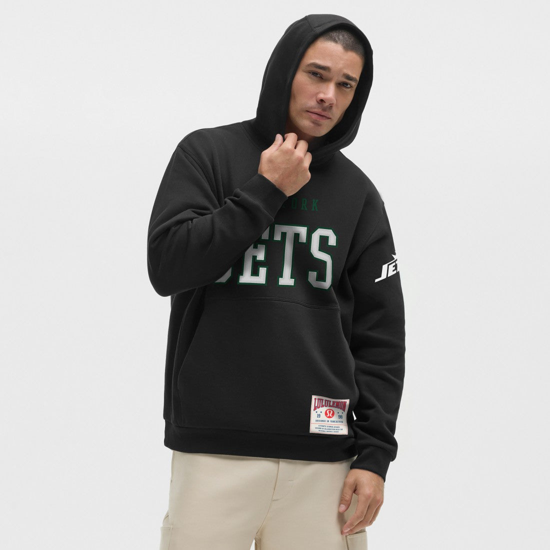 New York Jets lululemon Steady State Pullover Hoodie - Black - NFL