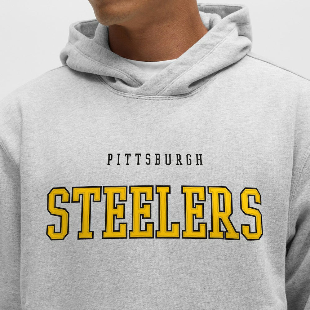 Pittsburgh Steelers lululemon Steady State Pullover Hoodie - Heathered Silver Drop - NFL