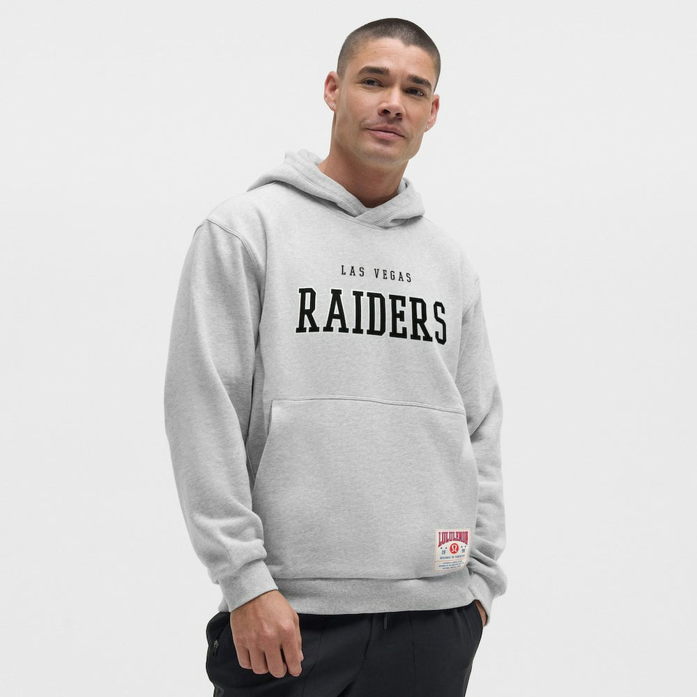 Las Vegas Raiders lululemon Steady State Pullover Hoodie - Heathered Silver Drop - NFL