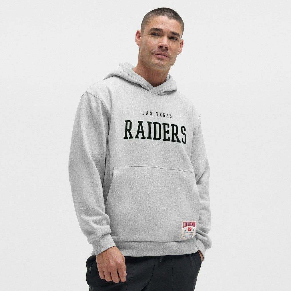 Las Vegas Raiders lululemon Steady State Pullover Hoodie - Heathered Silver Drop - NFL