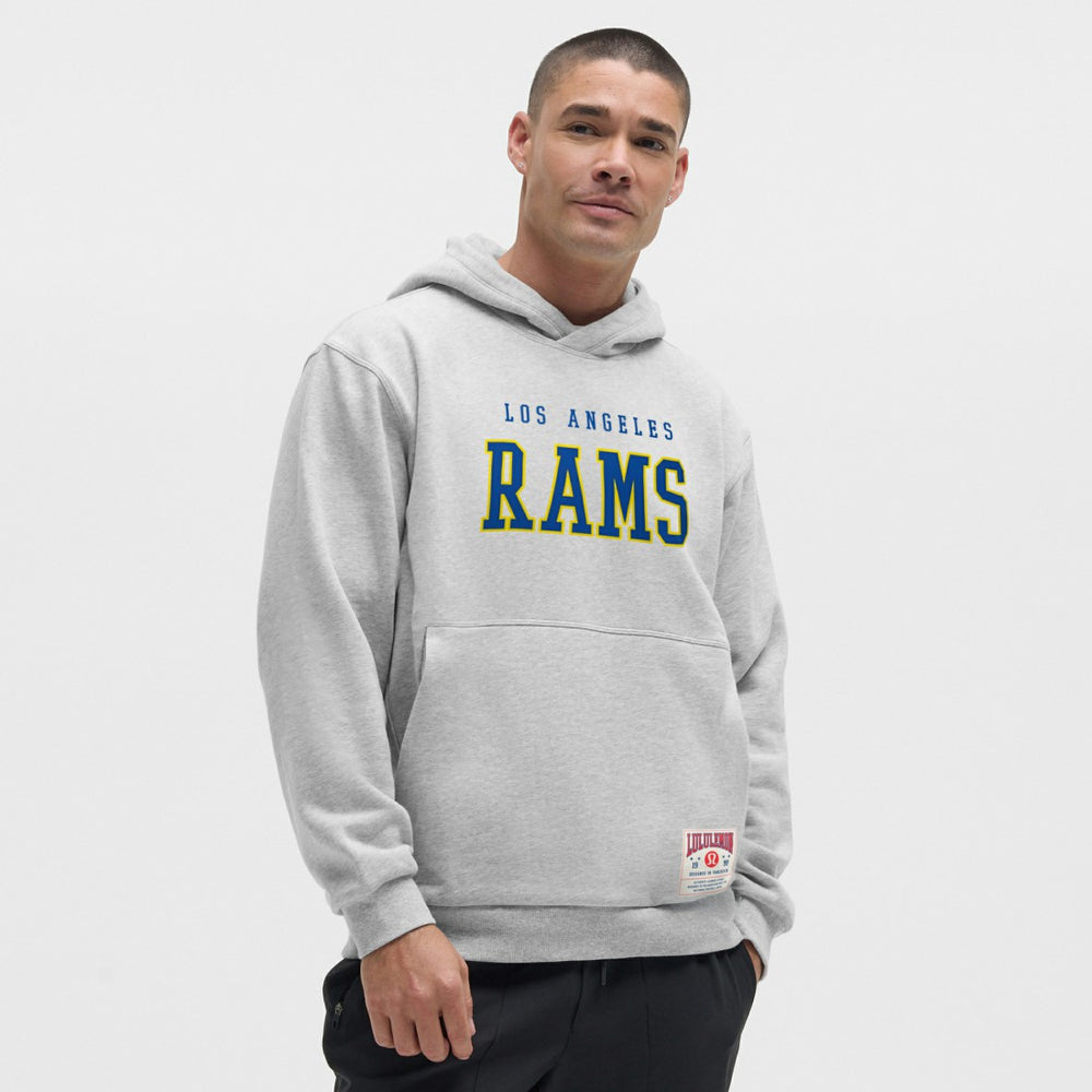 Los Angeles Rams lululemon Steady State Pullover Hoodie - Heathered Silver Drop - NFL