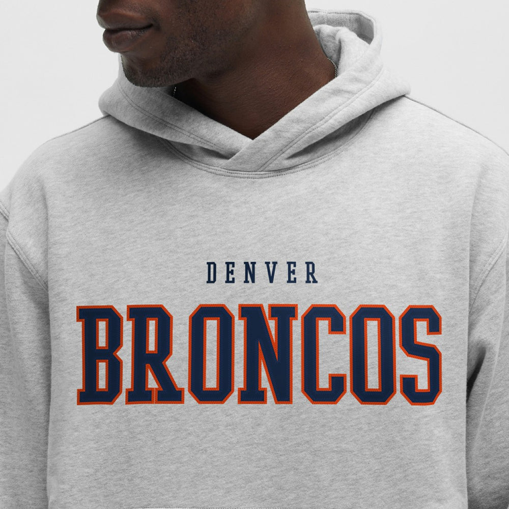 Denver Broncos lululemon Steady State Pullover Hoodie - Heathered Silver Drop - NFL