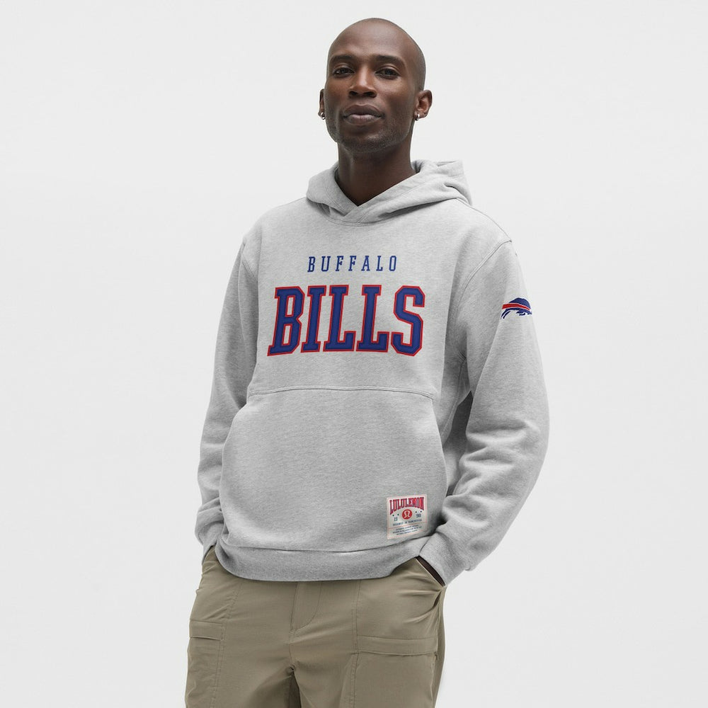 Buffalo Bills lululemon Steady State Pullover Hoodie - Heathered Silver Drop - NFL