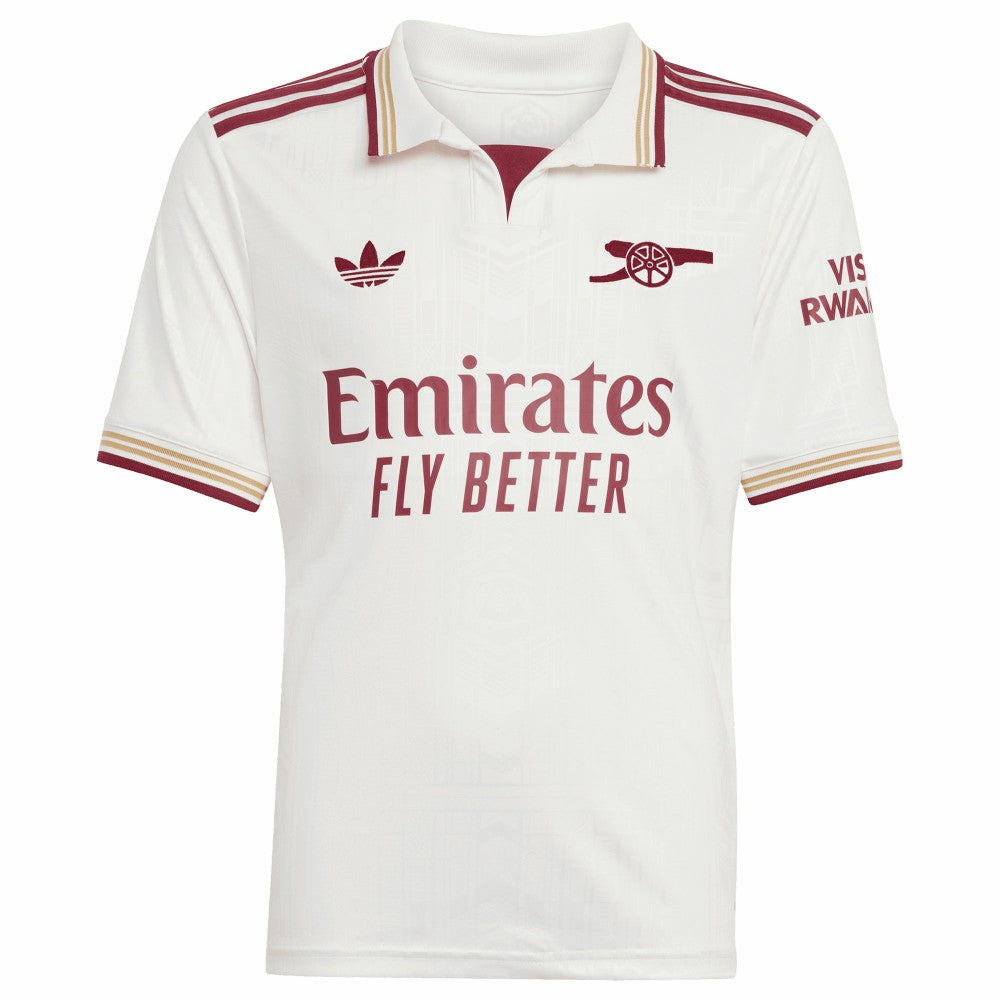 Adidas - Arsenal Youth 2025/26 Third Replica Jersey - White