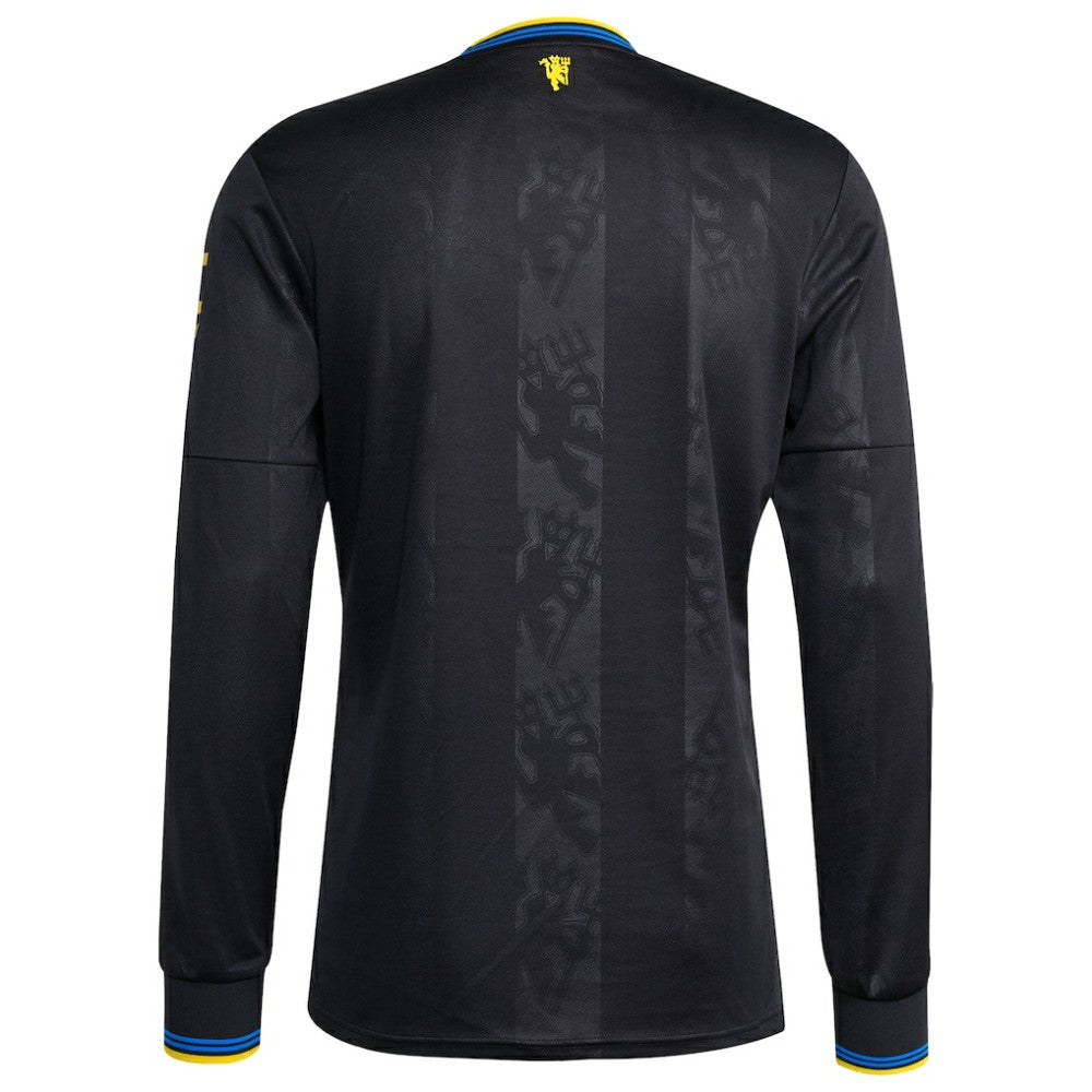 Adidas - Manchester United 2025/26 Third Replica Long Sleeve Jersey - Black
