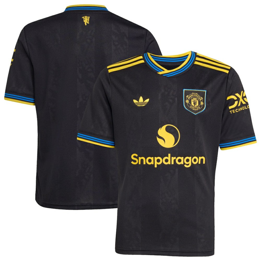 Adidas - Manchester United Youth 2025/26 Third Replica Jersey - Black